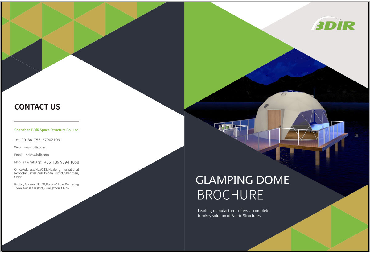 Catalogue BDiR - Tente dôme géodésique Glamping