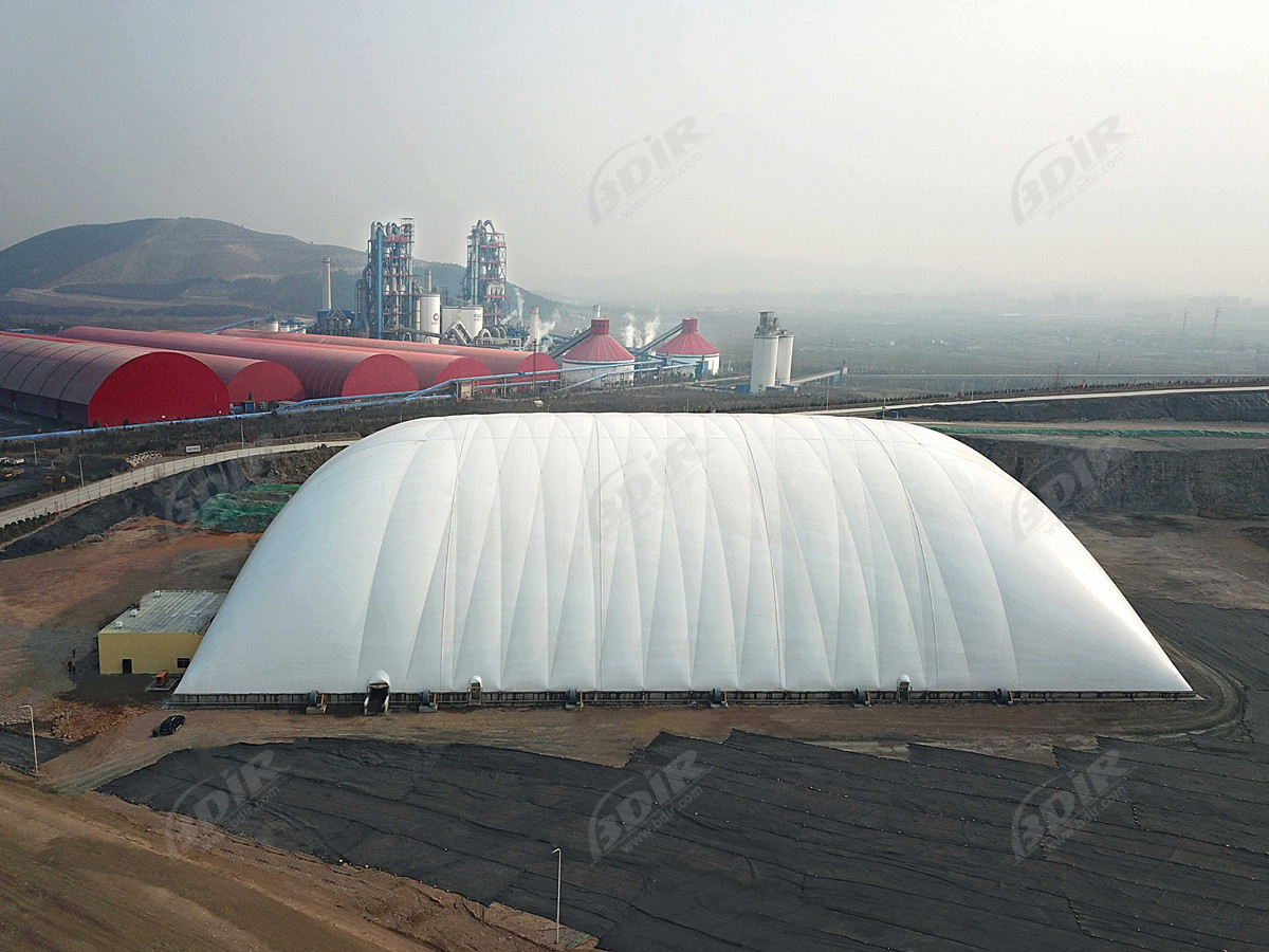 1100gsm High-Performance PVF Fabrics for Air Inflated Dome Structures