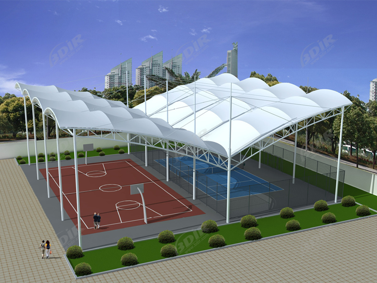 1300gsm PVDF-coated Architectural Membrane Materials for Stadium Roof & Canopy