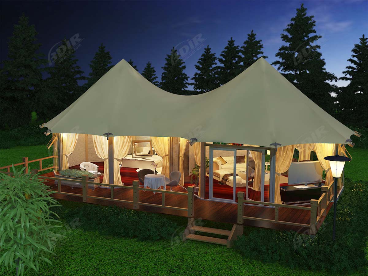 Luxury Riverside Glamping Tent Resort with Tented Lodge