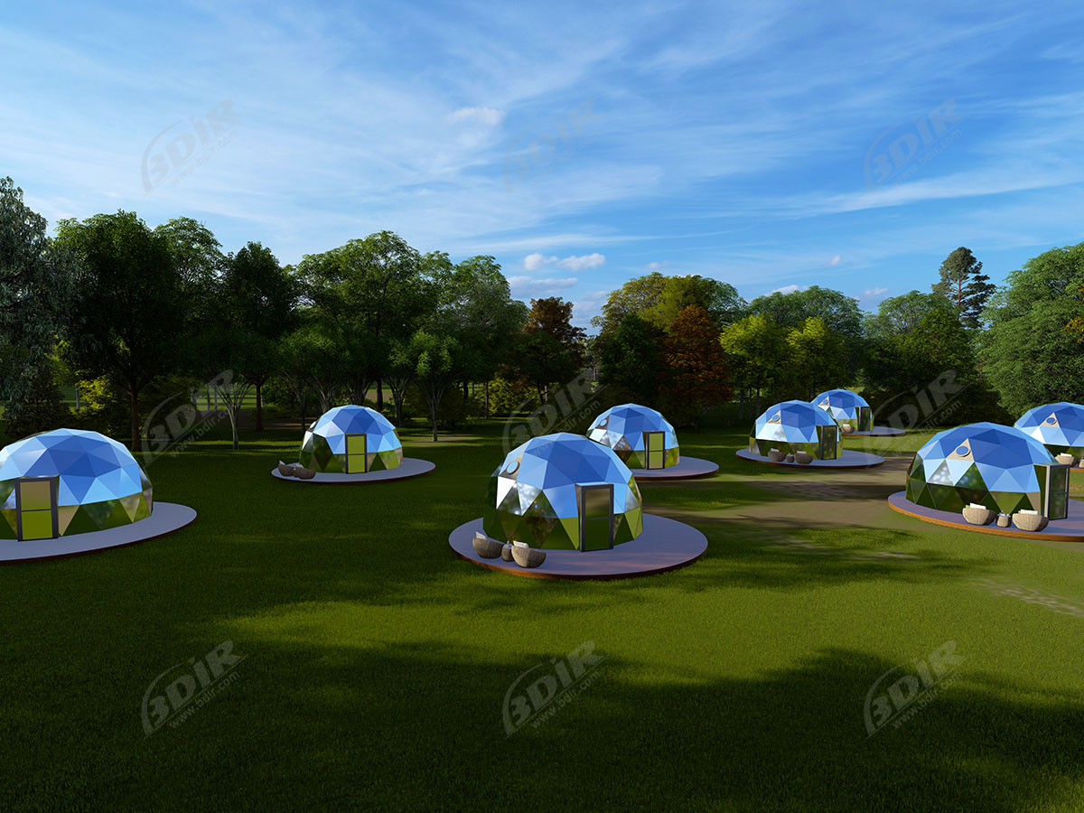 Geodätisches Kuppelhaus Aus Glampingglas | Maßgeschneiderte Garten-Iglu-Zelte