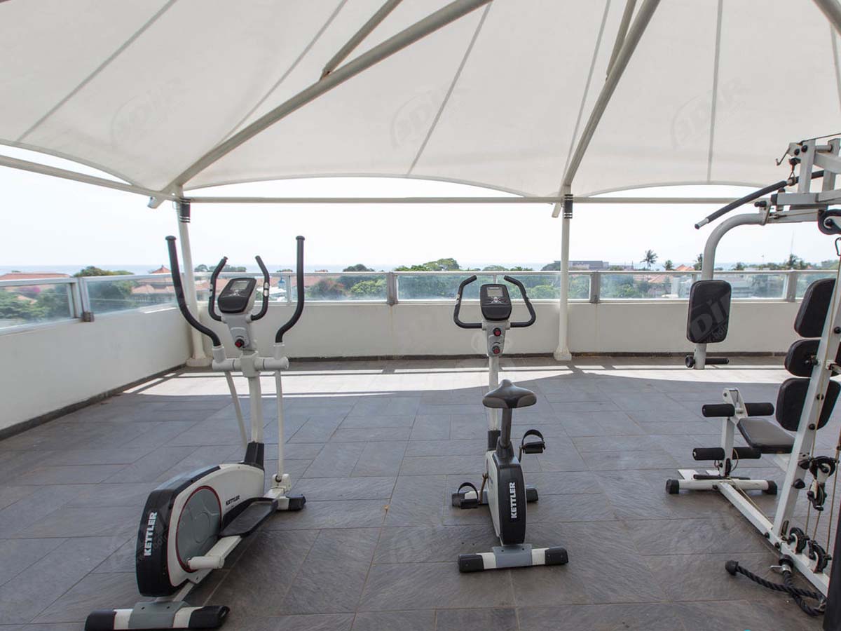 Açık Spor Salonu Fitness Salonu Gölgelik - Sağlık Kulübü Gölge Yapıları Inşa