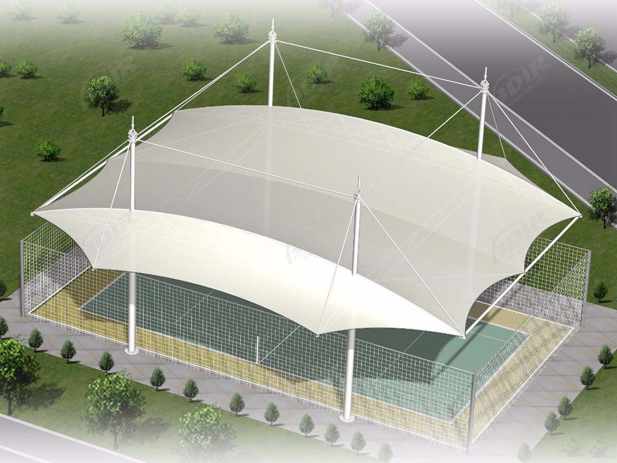 Struktur Naungan Lapangan Tenis | Kanopi Tenda untuk Konstruksi Tenis Dalam Ruangan
