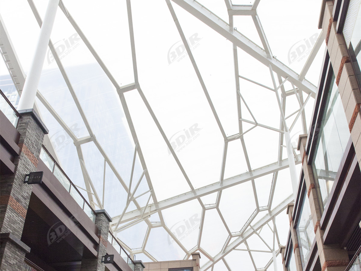 Прозрачный пленочный мембранный материал ETFE для коммерческих фасадов и кровли