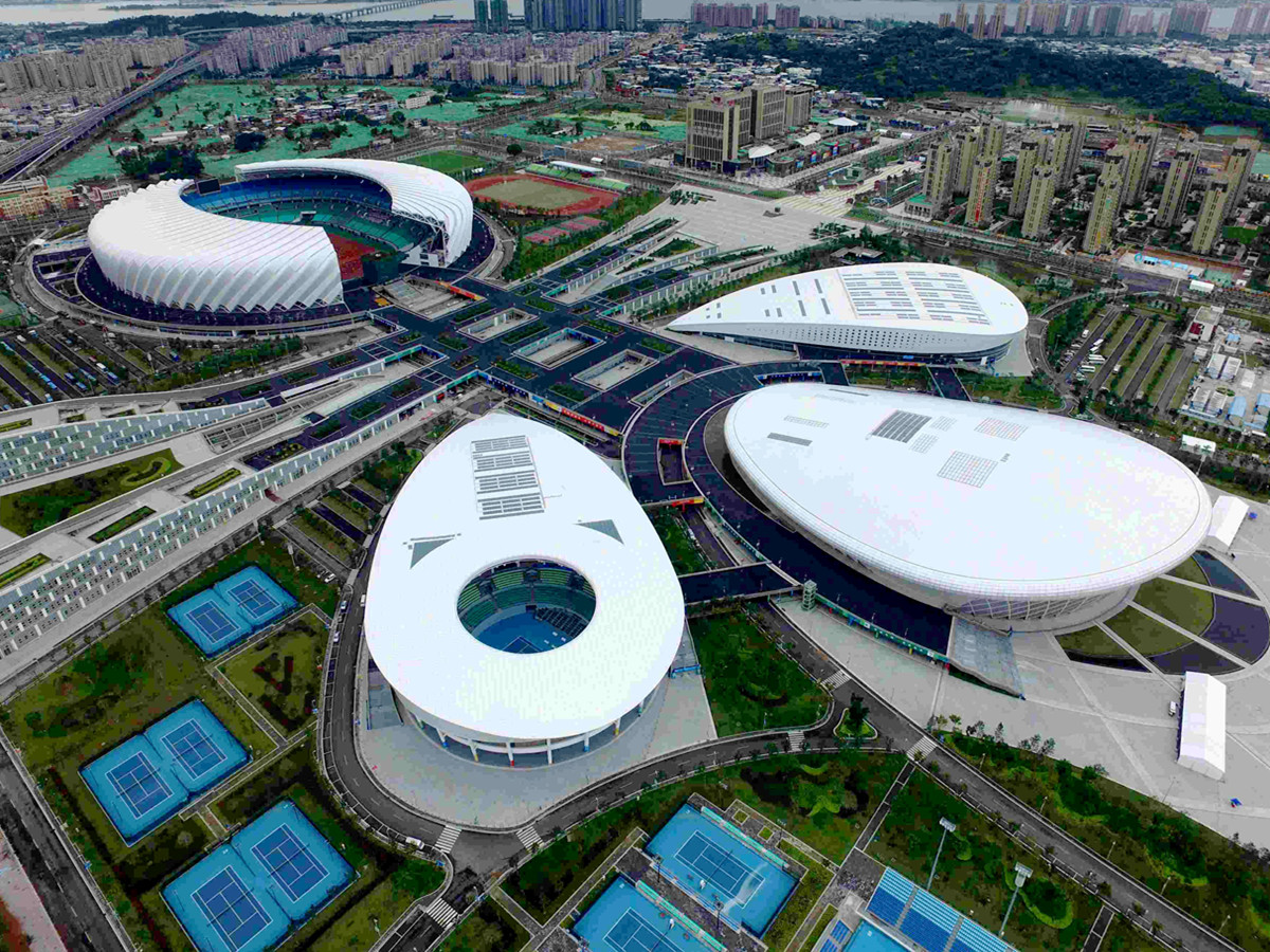 Lightweight ETFE Film Roof & Facade for Football & Olympics Stadium
