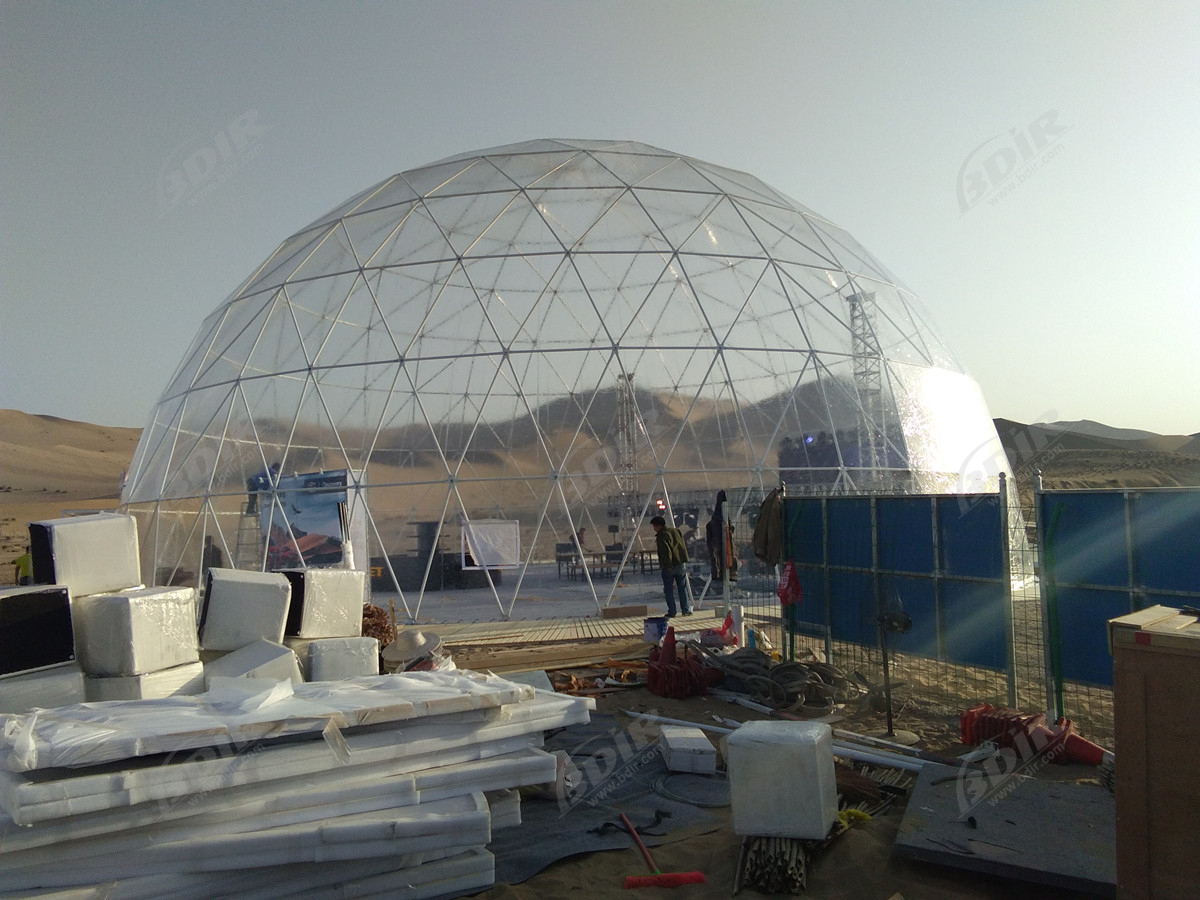 Estruturas de Barracas Transparentes para Eventos Comerciais ao ar Livre - Dunhuang, Gansu