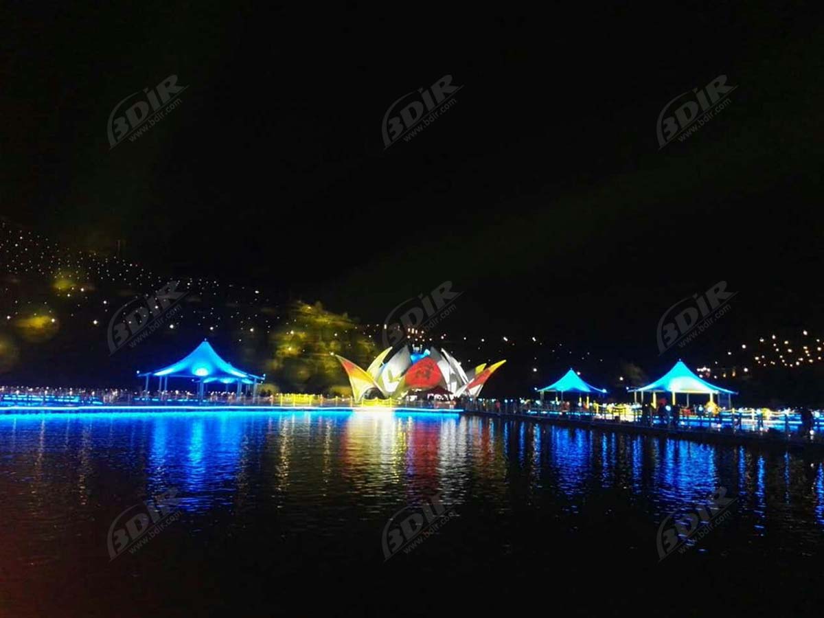 Animation Water Park Entrance & Landscape Tensile Structure - Chenzhou, China