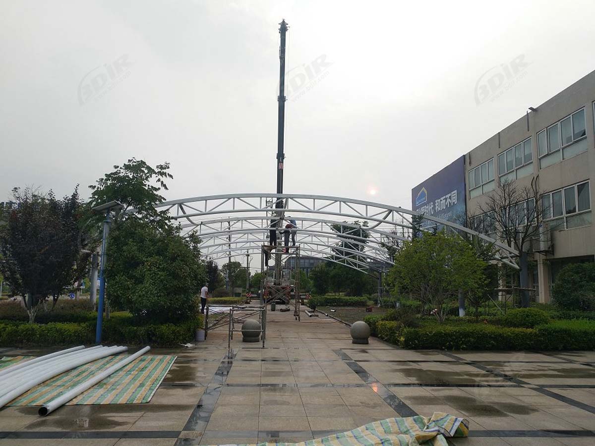 Car Parking Shade, Sheds, Canopies for Manufacturing District - Heyuan, China