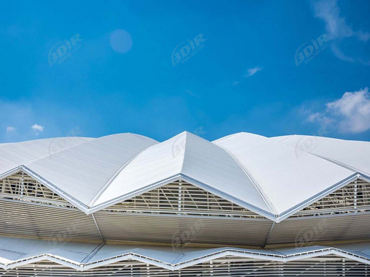 Membraanstructuur van Jingshan Internationaal Tennistoernooicentrum;