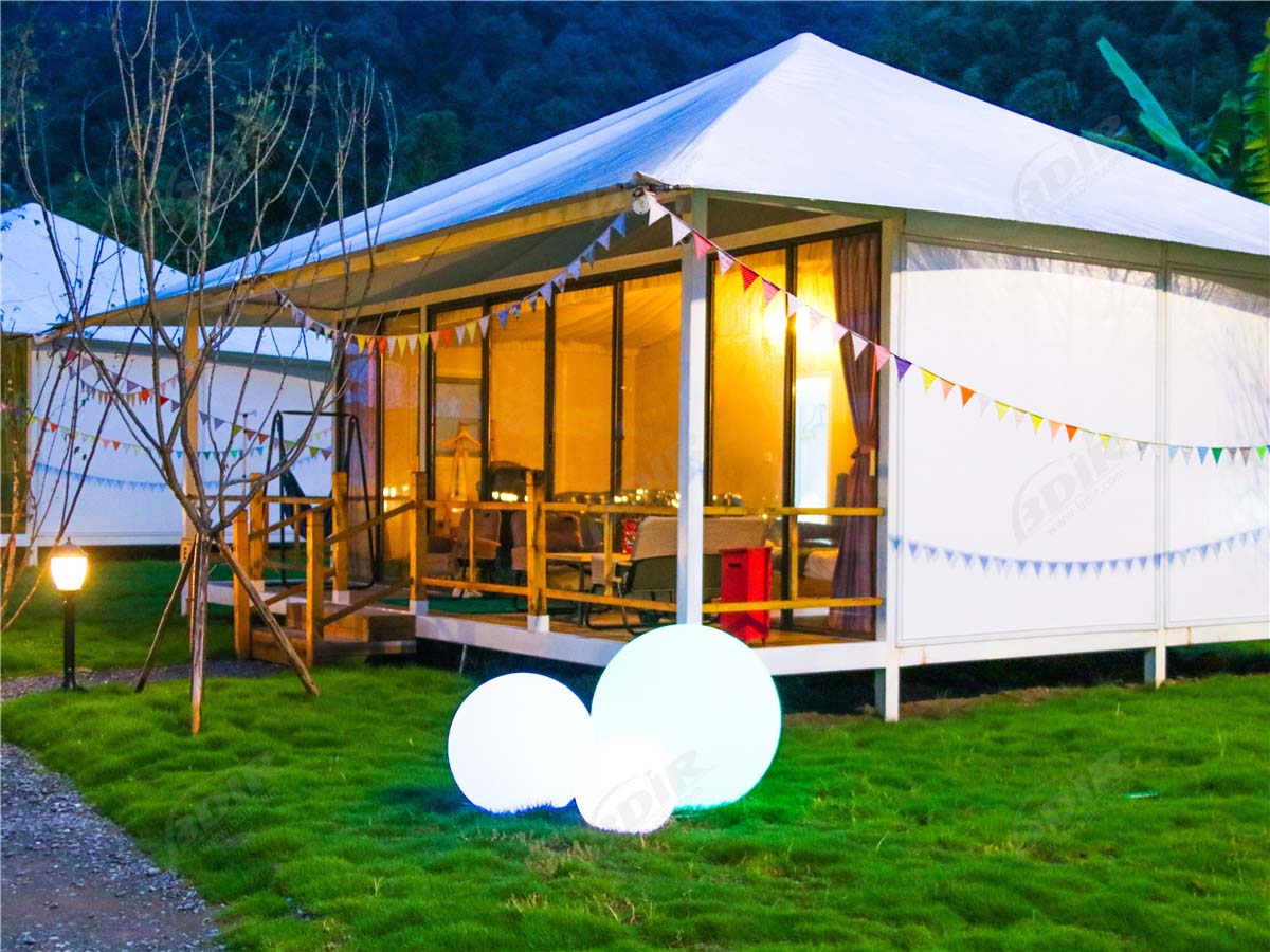 Terrain de Camping Extérieur | Dôme Petites Maisons | Module Tente Glamping Maison | Tente de Cloche