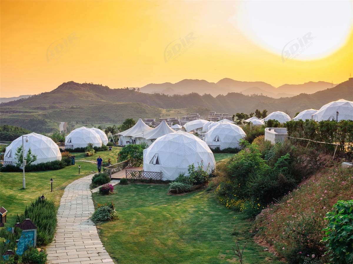 فندق خيمة قبة البرية الفاخرة المستدامة لمنتجع بحيرة qiandao