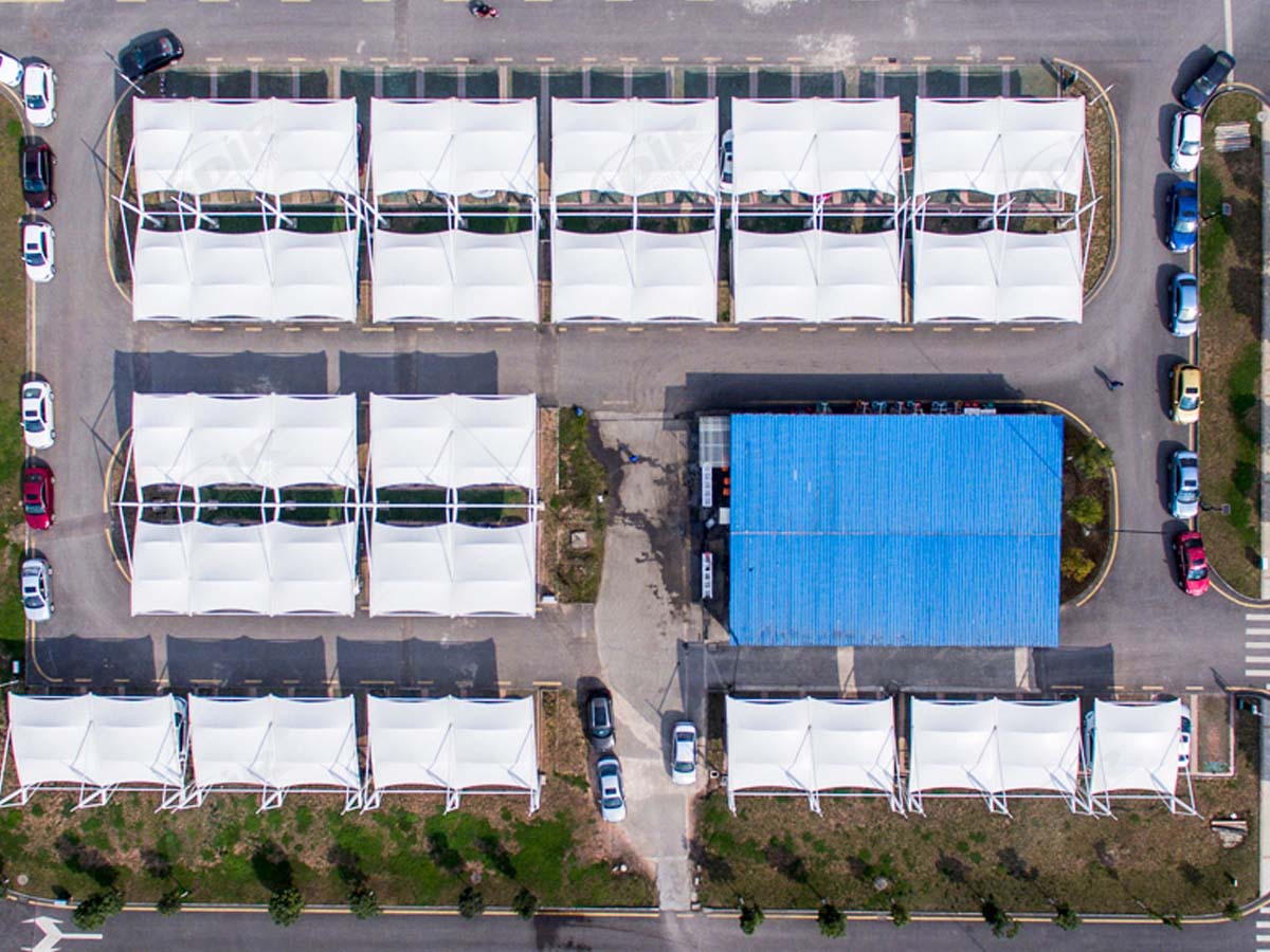 Estruturas Elásticas de Estacionamento para Grandes Estacionamentos - Fábrica de Cigarros Guiyang