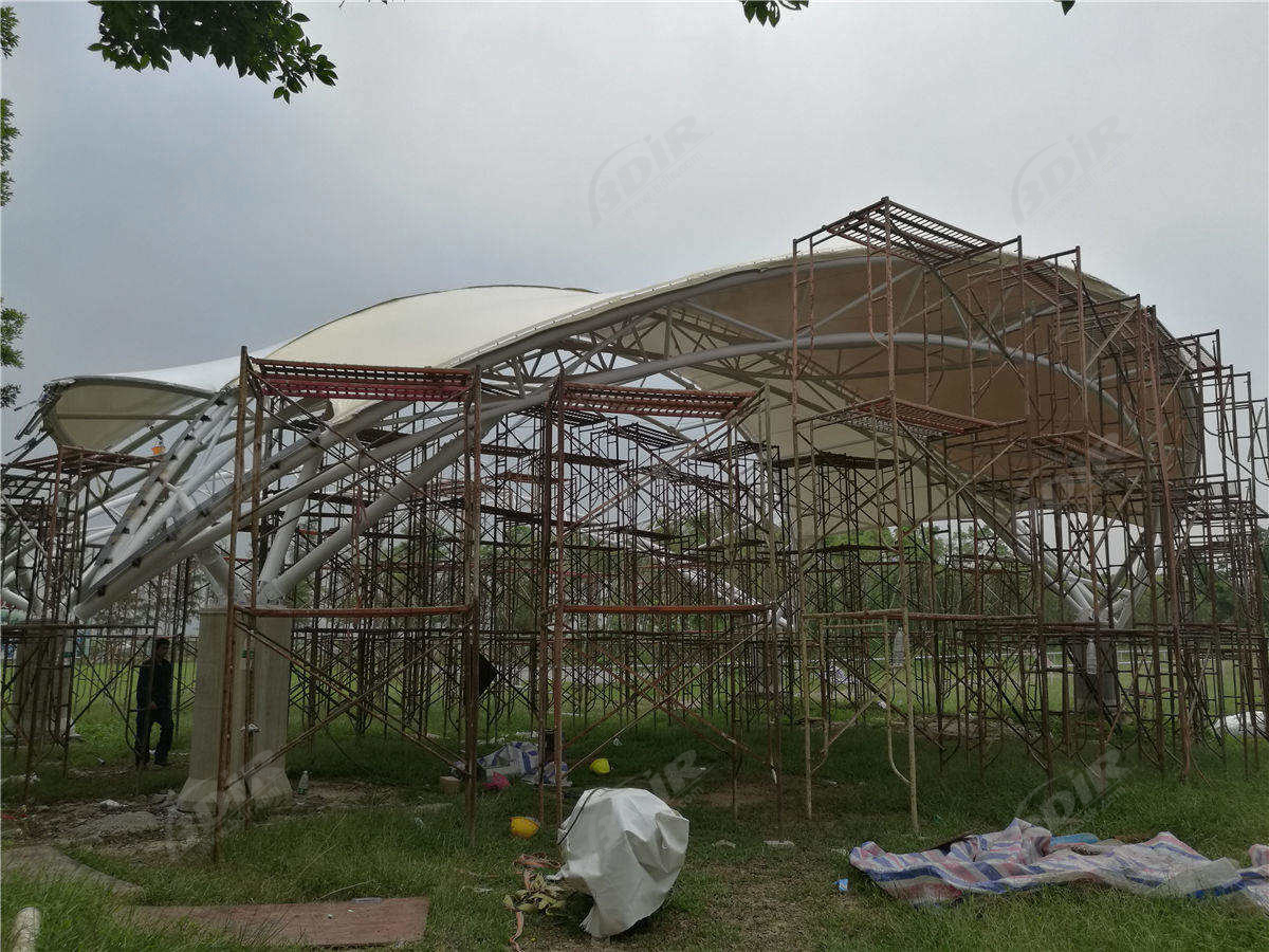 Structure Tendue de L"Auvent Personnalisé Pour L"Hippodrome-Zhuhai, Guangdong