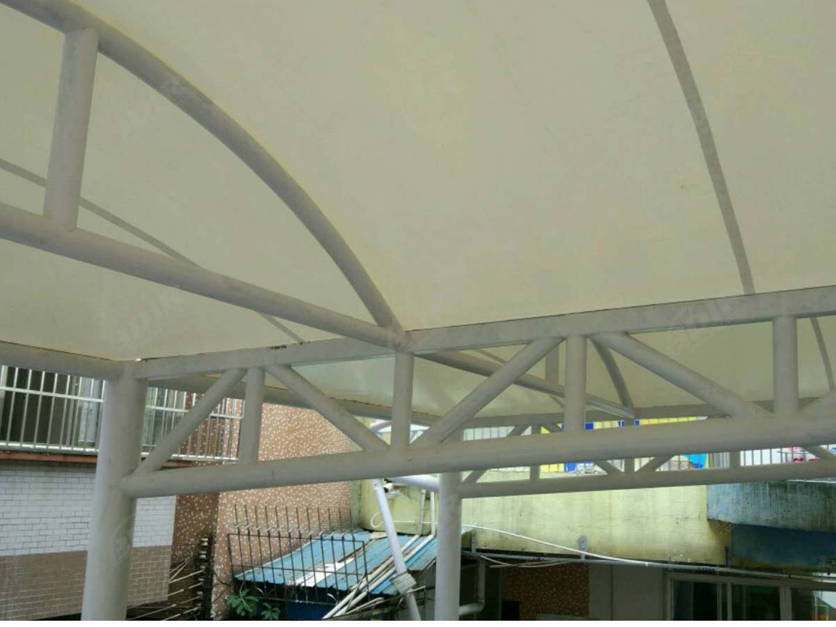 Estrutura Elástica do Telhado e Sombra da Piscina para o Jardim de Infância - Shanghai, China