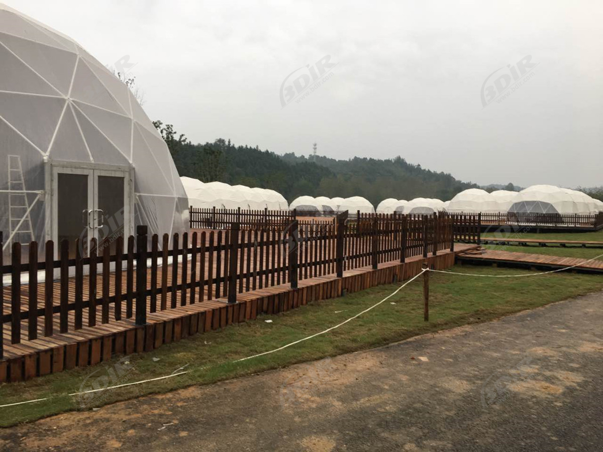 Edifícios em Forma de Cúpula Ao Ar Livre | Barraca de Camping de Bolhas - Hunan, China
