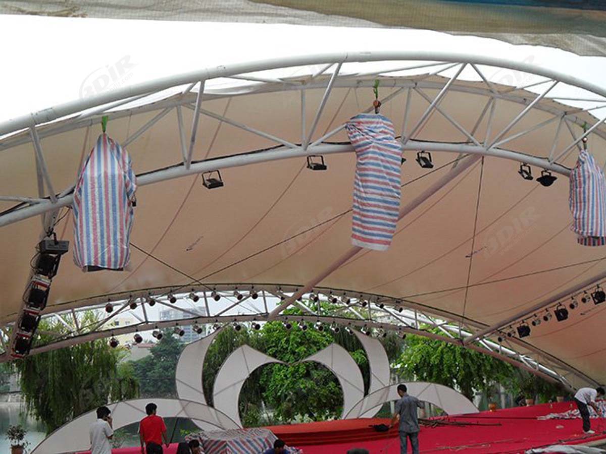 Struktur Tarik Membran untuk Perdagangan, Panggung Seni Pertunjukan - Hanoi, Vietnam