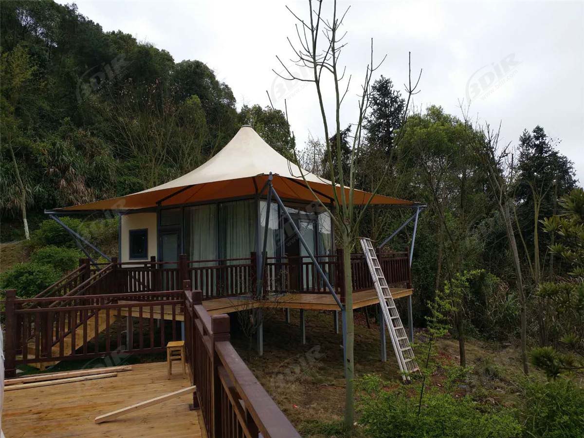 Villas Préfabriquées Tente Glamping Homes & Green Lodge Cabin Kits - Yichun