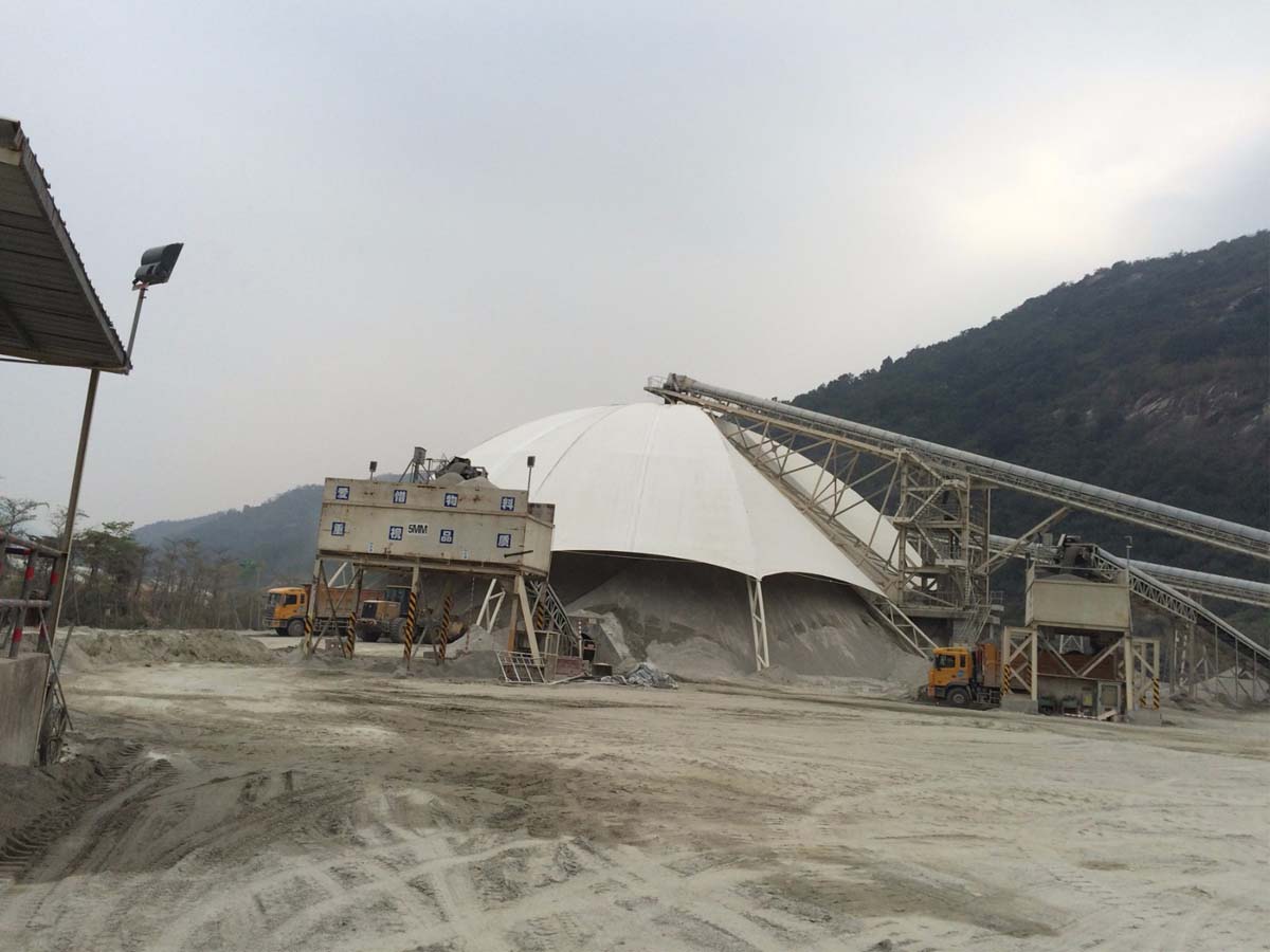 Structure en Tissu Tendu pour l'Industrie Minière & Fosse de Pierre - Huizhou, Chine