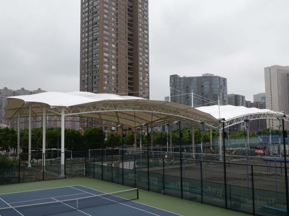 هيكل نسيج الشد لملعب التنس - تيانجين ، الصين