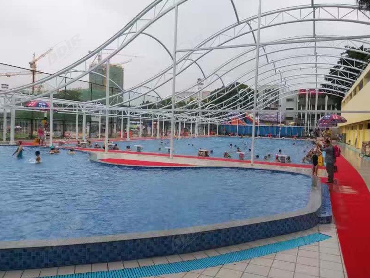 Tensile Roof Structure for Swimming Pool Shade - Guangzhou, China