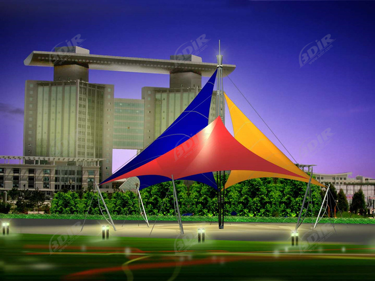 950gsm PVDF Colorful Fabrics Material & Design for Shade Sail, Canopy, Awning
