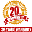 20 YEARS WARRANTY