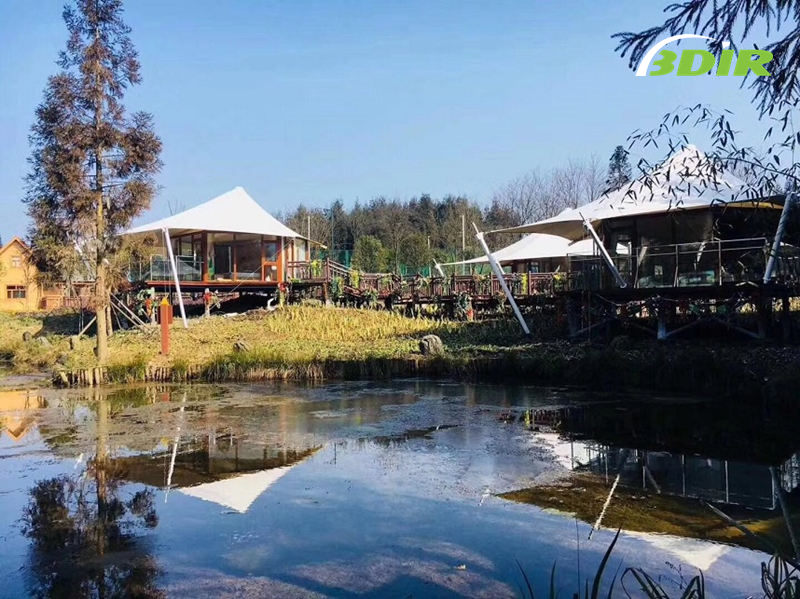 La Tente Écologique Est Une Tente de Camping Pour Découvrir La Vie En Plein Air, Faisant de La Tente Glamping De Luxe L"Un Des Meilleurs Hôtels