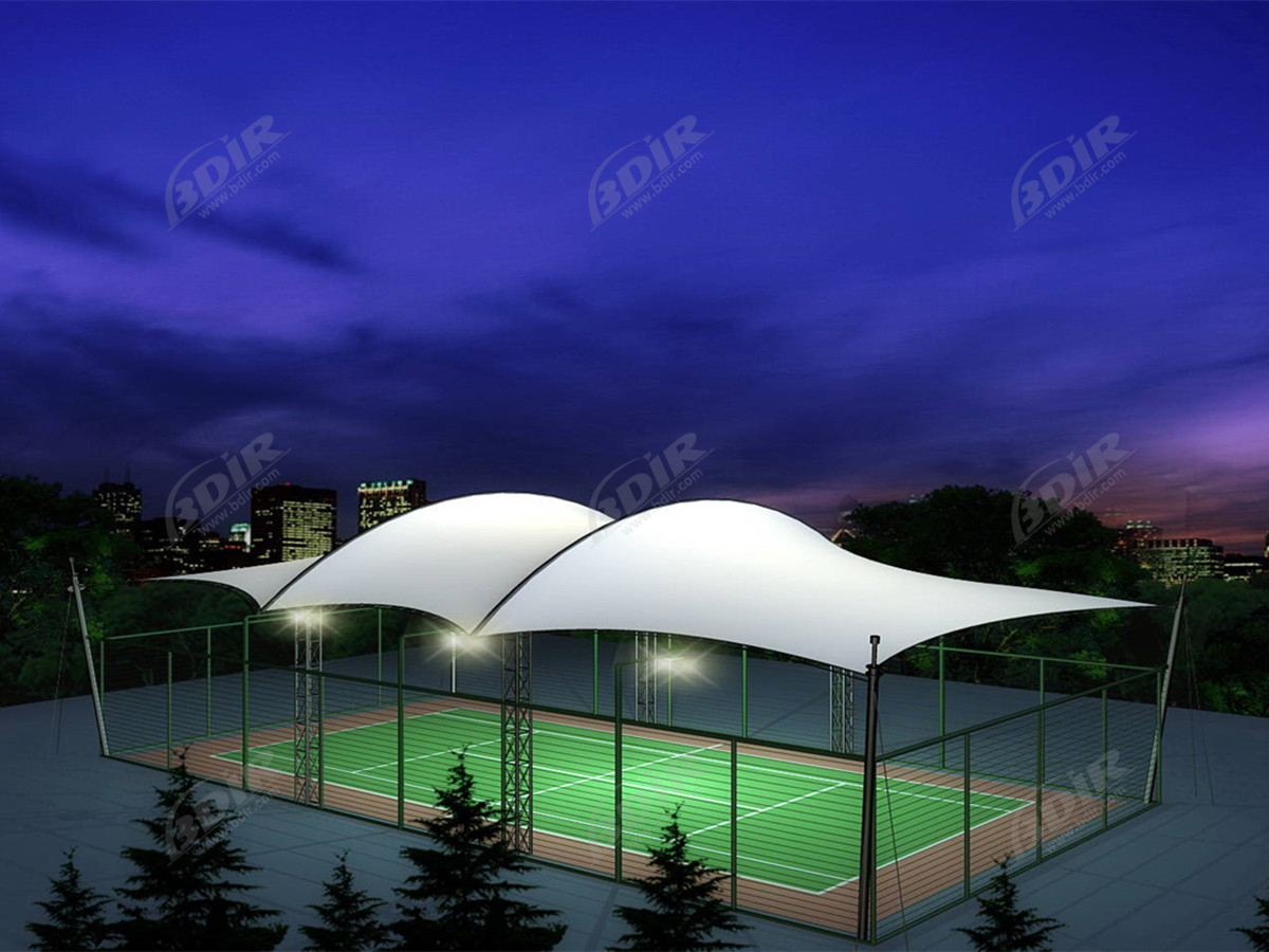 1100gsm PVDF-coated Fabrics & Textiles Material for Tensile Shade Structure