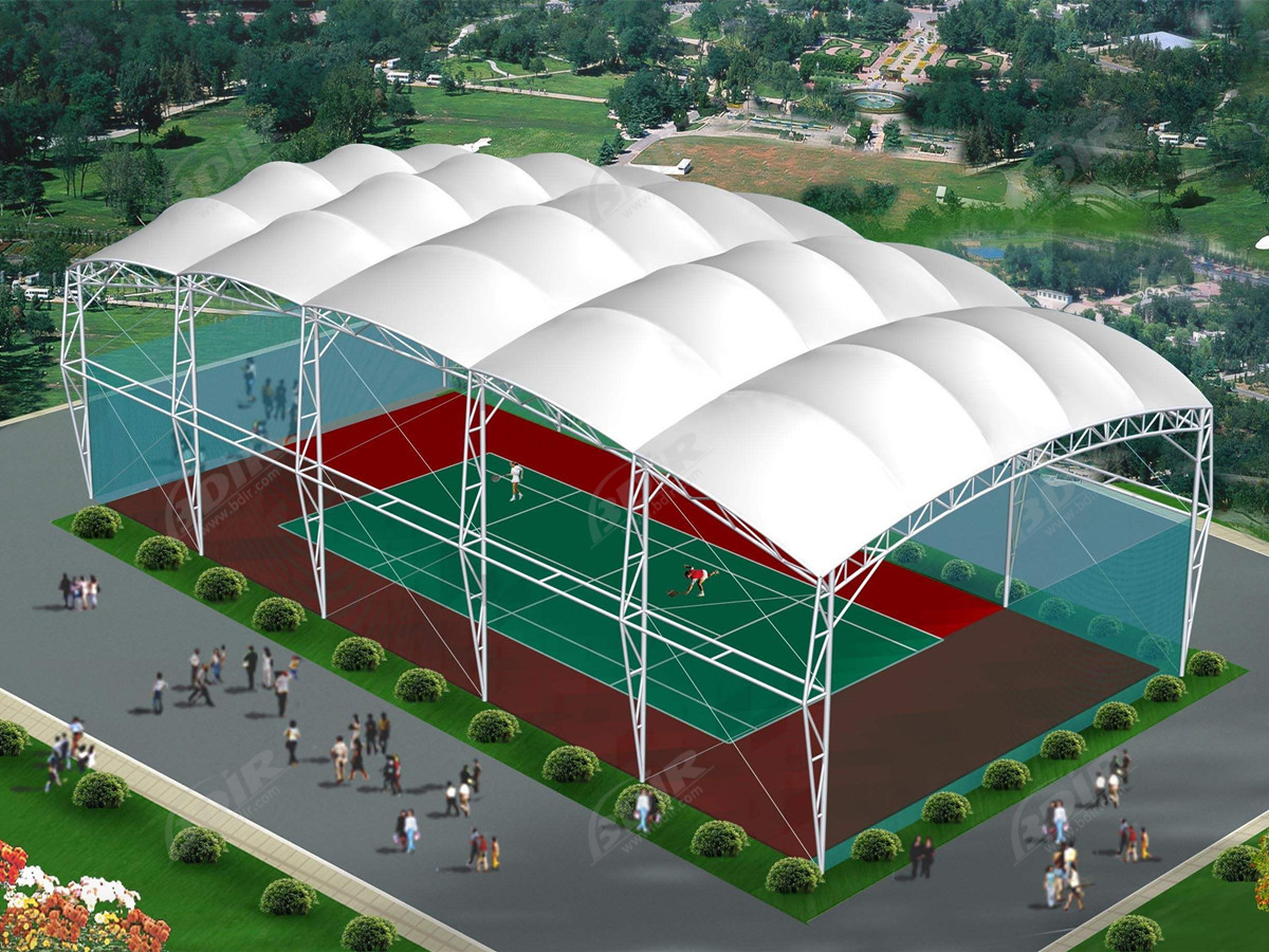 Bahan Membran Arsitektur Berlapis PVDF 1300Gsm untuk Atap Stadion Dan Kanopi