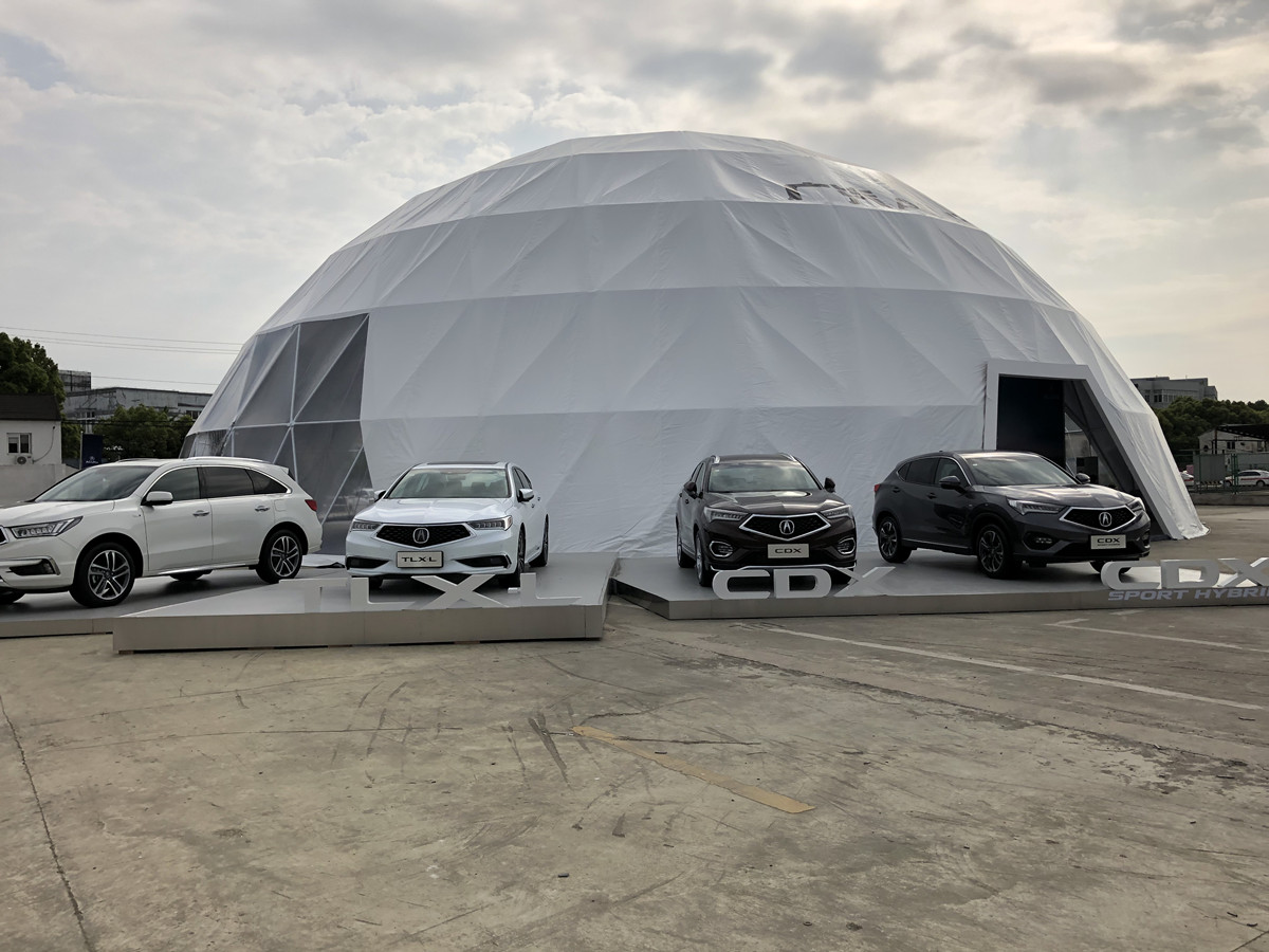 Grandi Strutture per Tende a Cupola per Eventi Commerciali Da 28M per Fiere Ed Esposizioni Automobilistiche