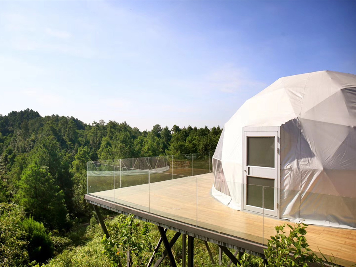 Cupola Igloo da Giardino Boutique da 6M e Tettoia per Casa Ecologica - Chongqing, Cina