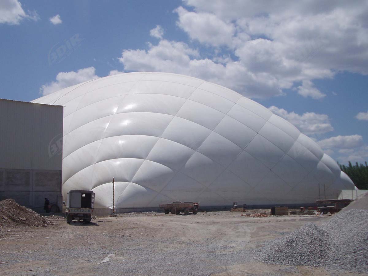 Luftkuppeln, Luftblasen, Aufblasbare Strukturen Für die Umwelt, Bodensanierung & Abwasserabdeckung
