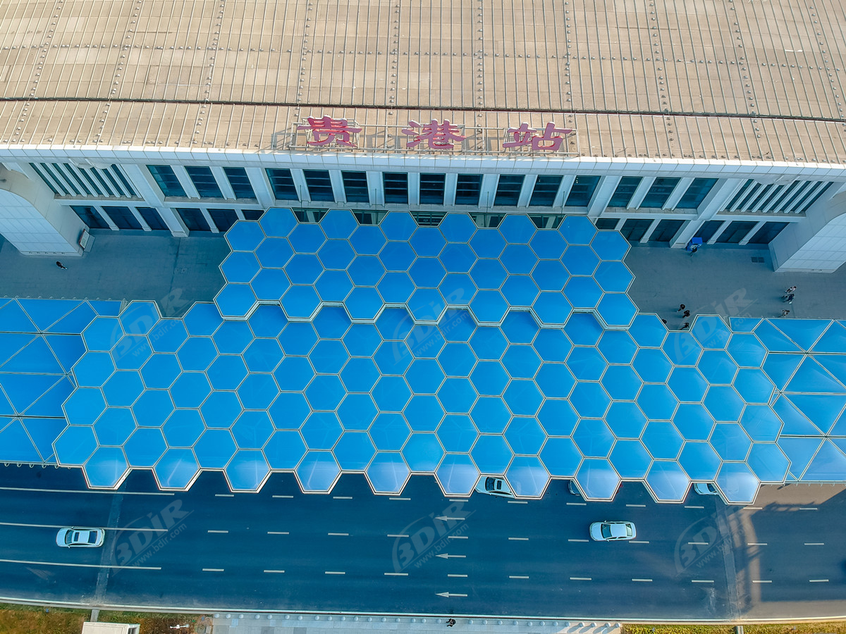 Blue ETFE Fluoropolymer Films Membrane Cushion for Commercial & Stadium Roof