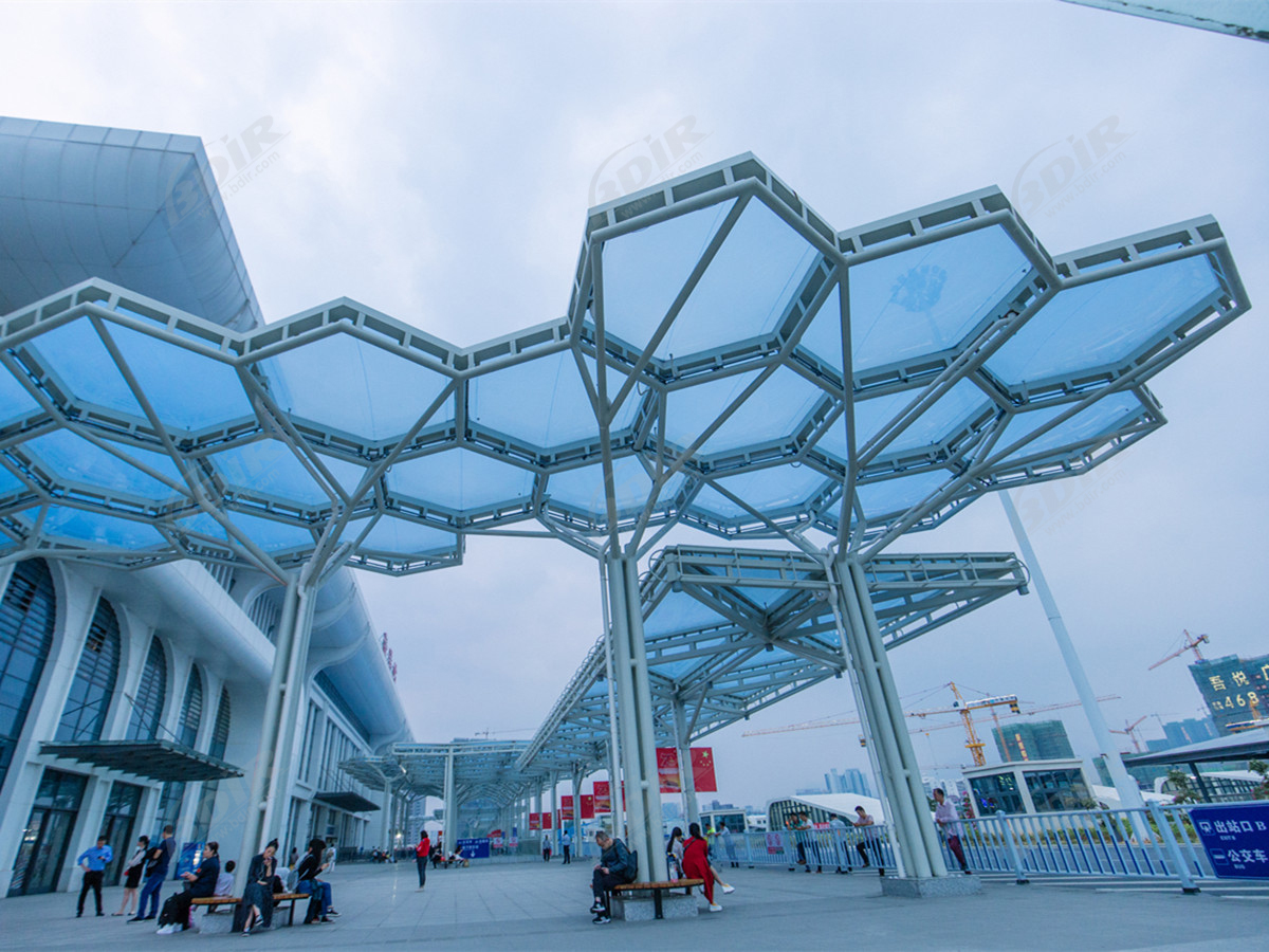 Blue ETFE Fluorpolymerfolien Membrankissen für Gewerbe- und Stadiondach