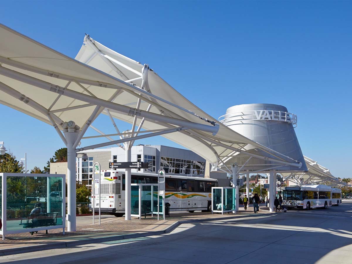 Bus Station Tensile Structures - Bus Stop Terminal Canopies, Shelters, Roofs