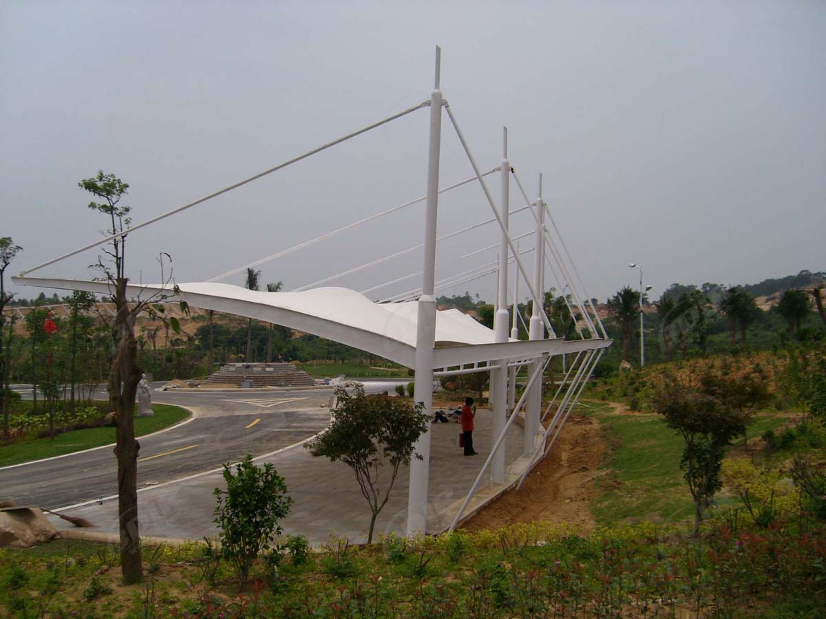 Struktur Tarik Stasiun Bus - Halte Terminal Kanopi, Tempat Berlindung, Atap