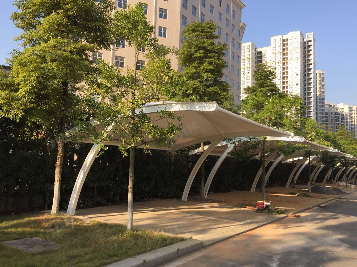 Cantilever Car Parking Shade Structures Suppliers - Single Bay Design