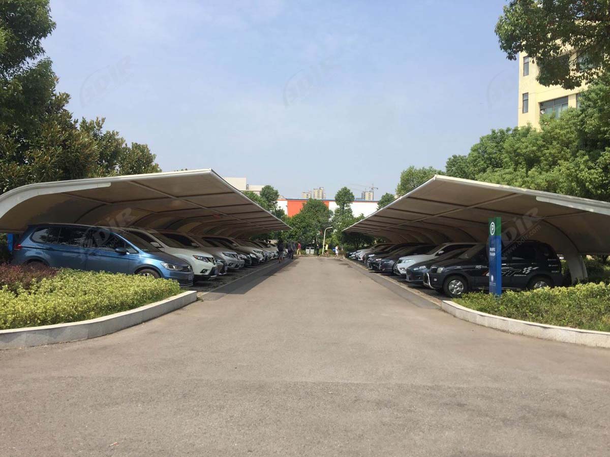 Kantilever Parkir Mobil Gudang Struktur Pemasok - Desain Teluk Tunggal
