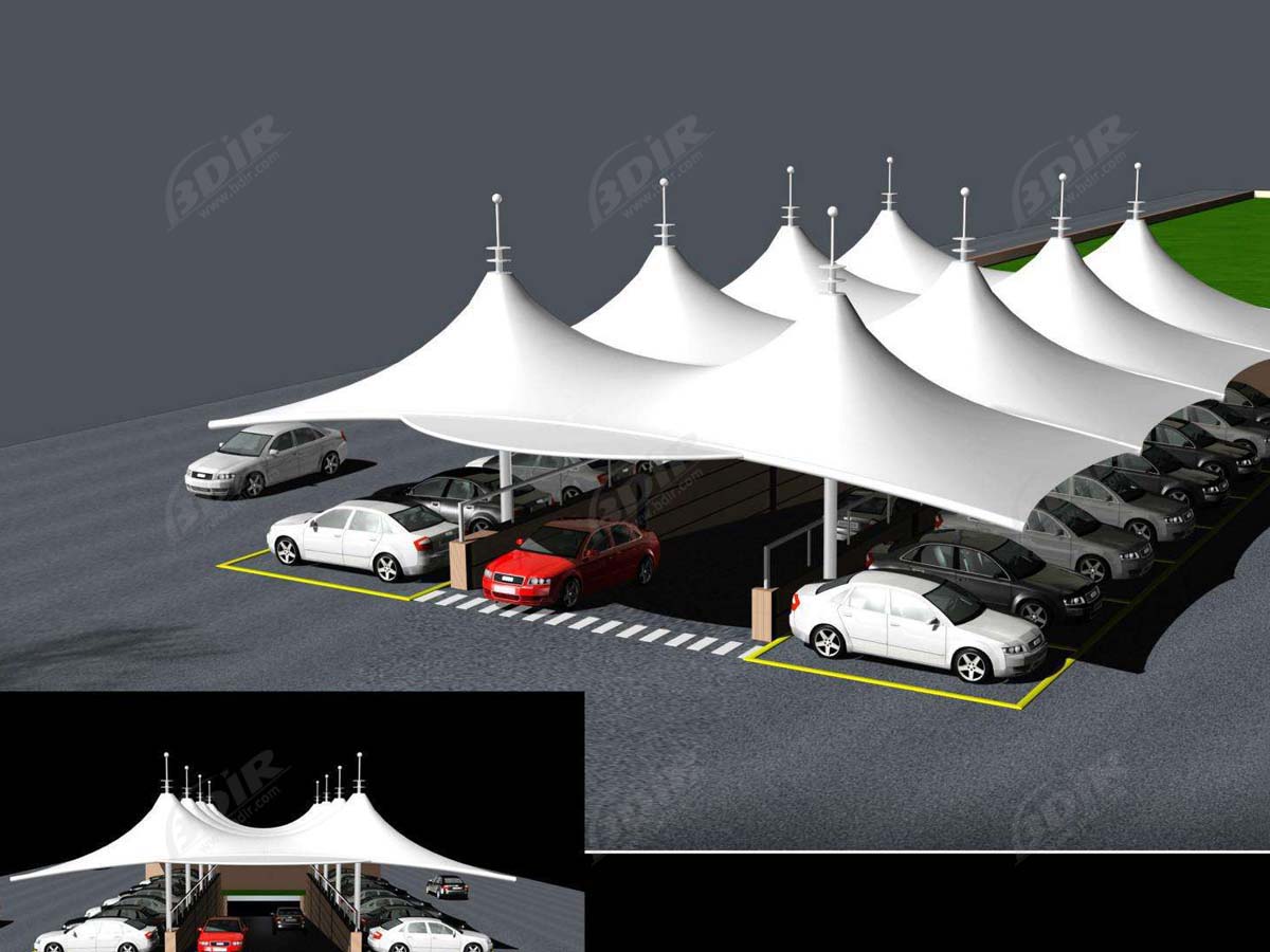 Galpões de Estacionamento de Cone - Fornecedores de Estruturas de Máscaras de Estacionamento Cônico