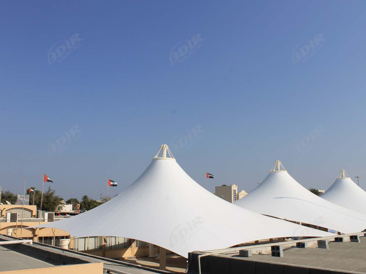 Özel Membran Çatı Yapıları -PVC / PTFE / ETFE Çatı Membran Konstrüksiyon Kapağı