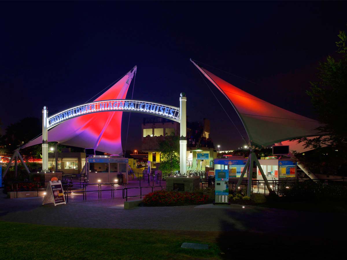 Custom Tensile Structures for Ticket Office, Ticketing Plaza