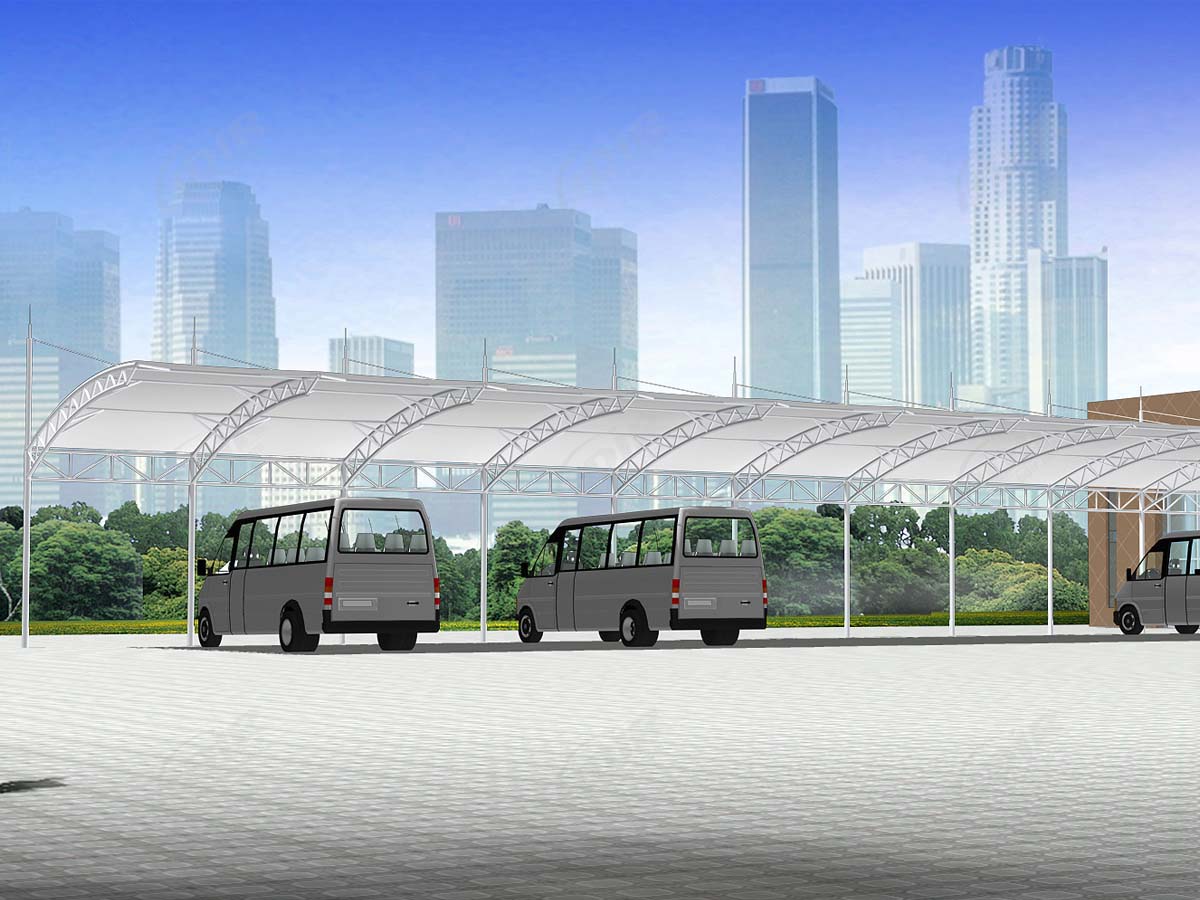 Personalizar Estruturas de Estacionamento Tensionadas para Estacionamentos de Cobertura em Massa