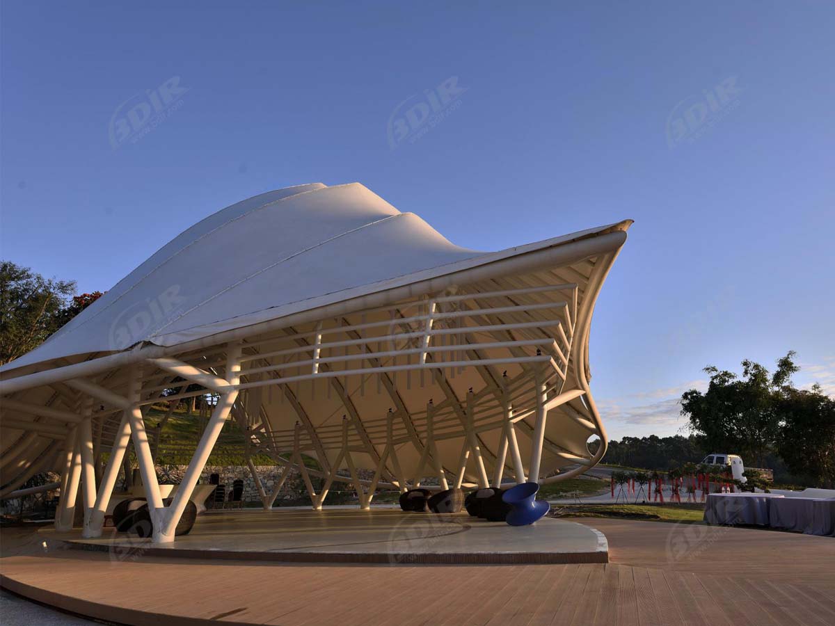 Customize Tensile Structure for Recreational Resorts, Tourism Industry