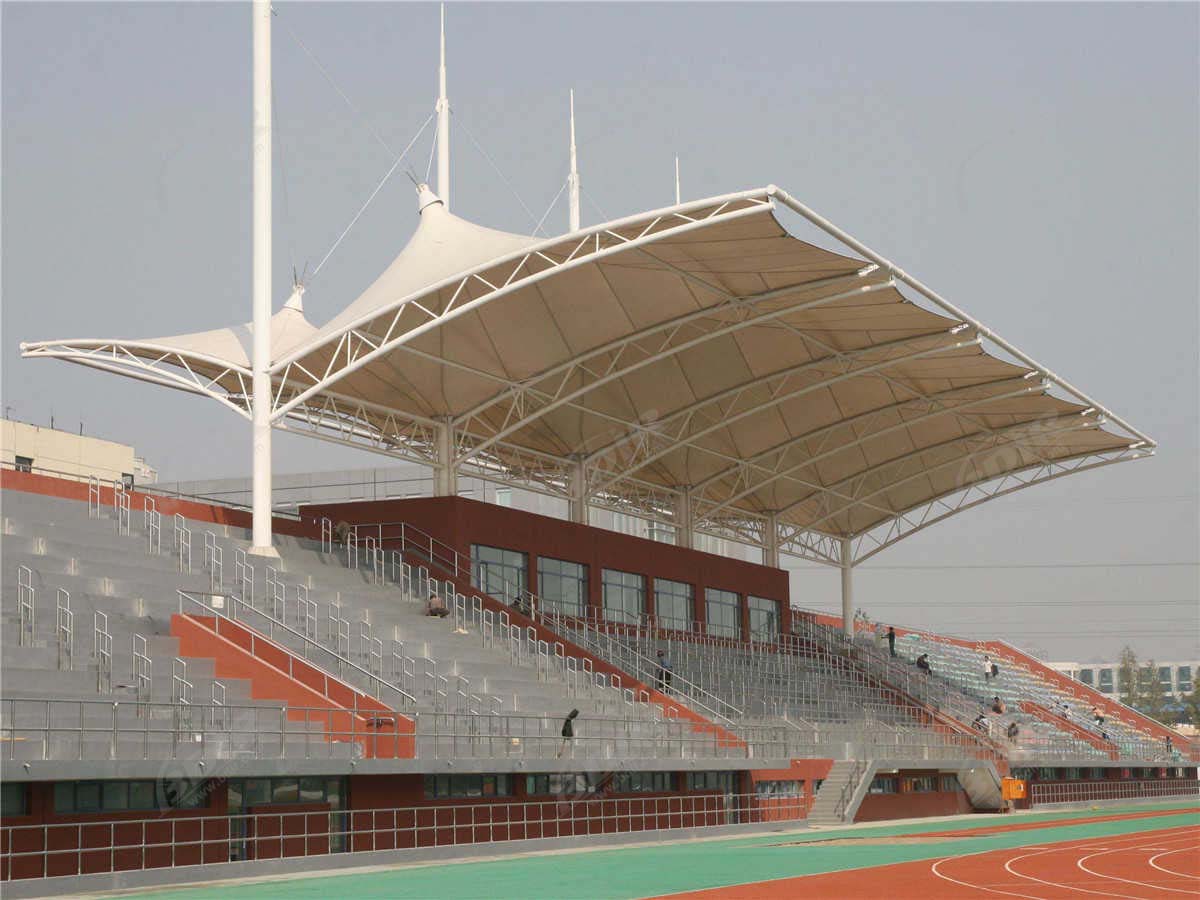 Customized Plaza Stand PTFE Tensile Structure & Shade Structure & Awning
