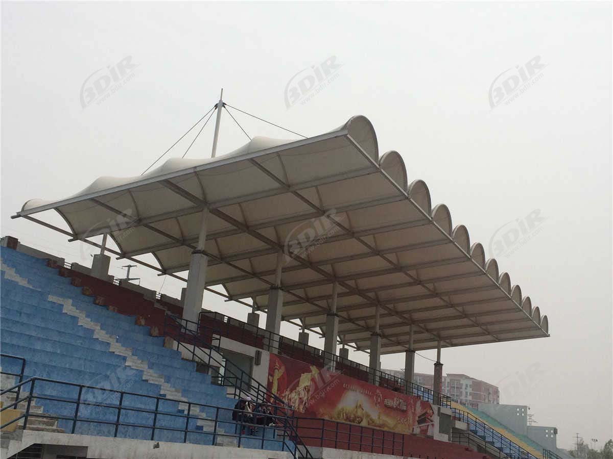 Customized Plaza Stand PTFE Tensile Structure & Shade Structure & Awning