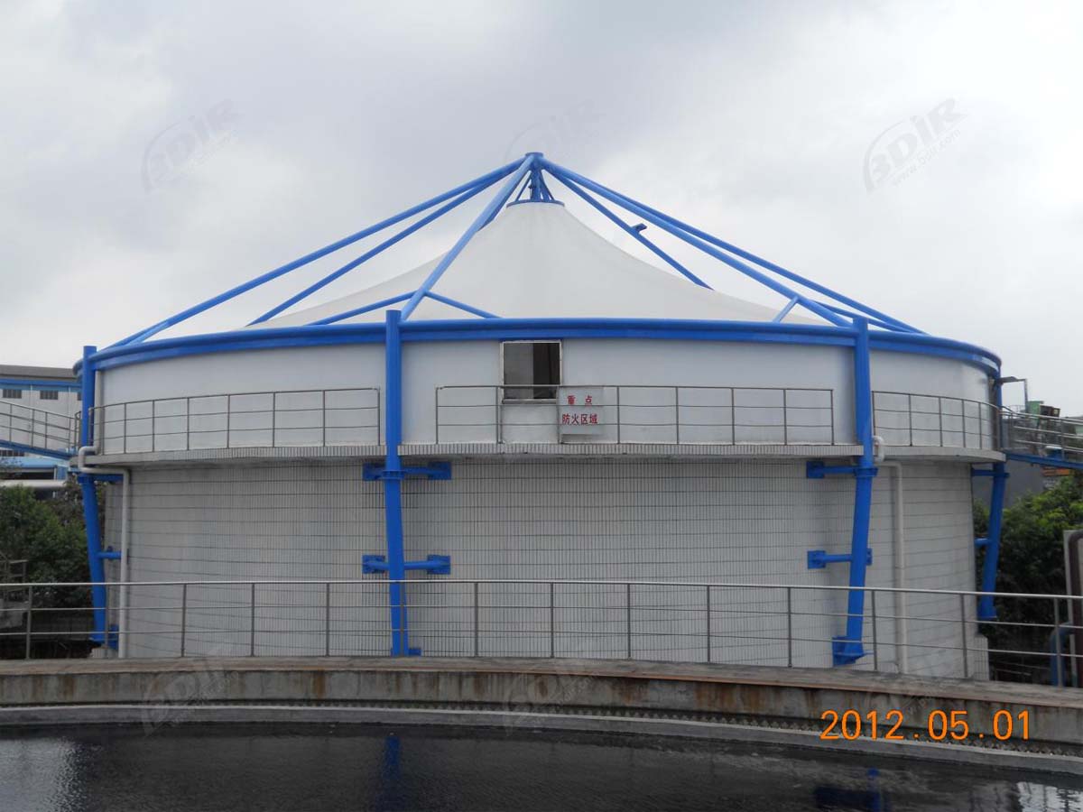 Dômes Structures Tendues pour Biogaz et Couverture de Stockage D'Eau, Toiture, Toit