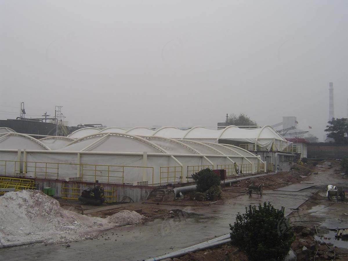 Struktur Tarik Kubah untuk Biogas dan Penutup Penyimpanan Air, Atap, Kanopi