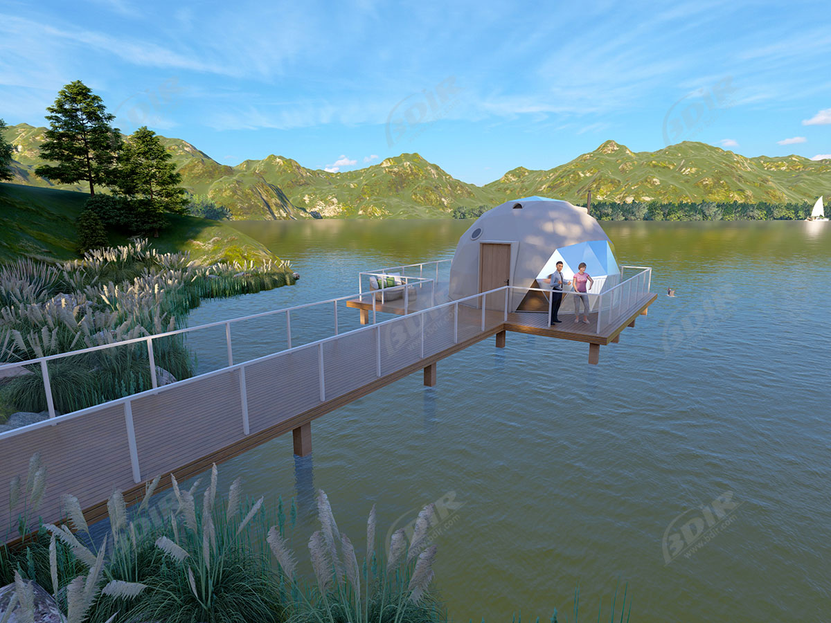 Habitar Acampamento Cúpula Casa Hotel Bolha para Eco Turismo Lazer & Resorts