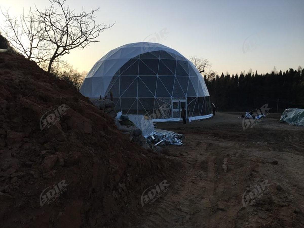 Swiss Eco Friendly Domes Resort with 15 Geodesic Dome Tent Pods Lodges