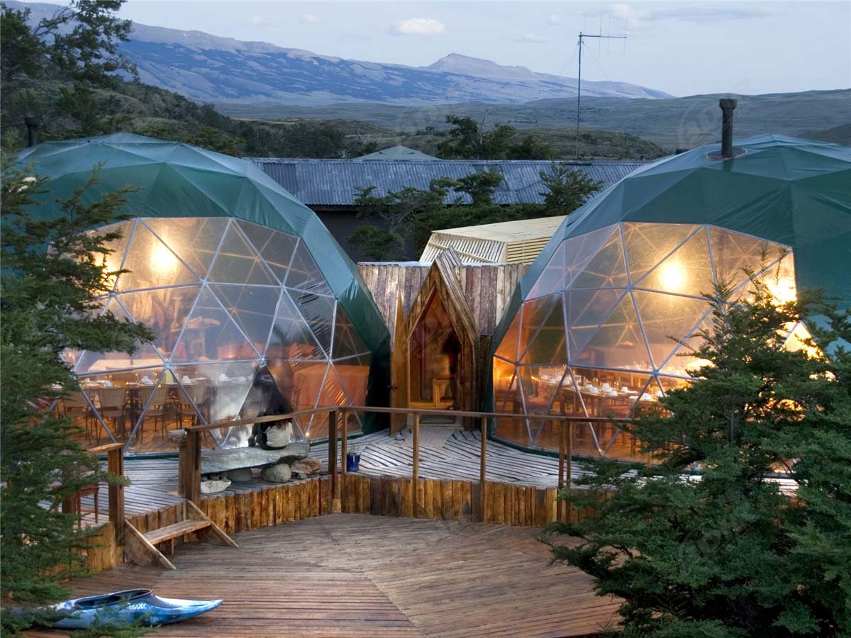 Milieuvriendelijk Koepeltentenhotel | Patagonië Duurzame Camping Domes Resort